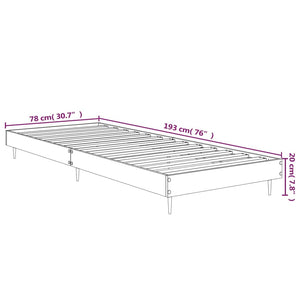 Giroletto Bianco Lucido 75x190 cm in Legno Multistrato 832207