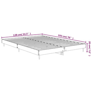 Giroletto Grigio Sonoma 135x190 cm in Legno Multistrato 832291