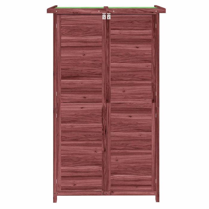 Rimessa da Giardino Moka 83x57x140 cm in Legno Massello di Pino 172242