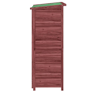 Rimessa da Giardino Moka 83x57x140 cm in Legno Massello di Pino 172242