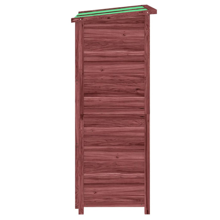 Rimessa da Giardino Moka 83x57x140 cm in Legno Massello di Pino 172242