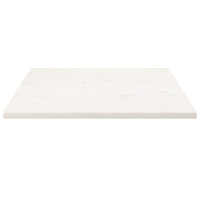 Piano Tavolo Bianco 80x80x2,5cm Legno Massello di Pino Quadratocod mxl 96142