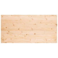 Piano Tavolo 110x55x2,5 cm Legno Massello di Pino Rettangolare 824410