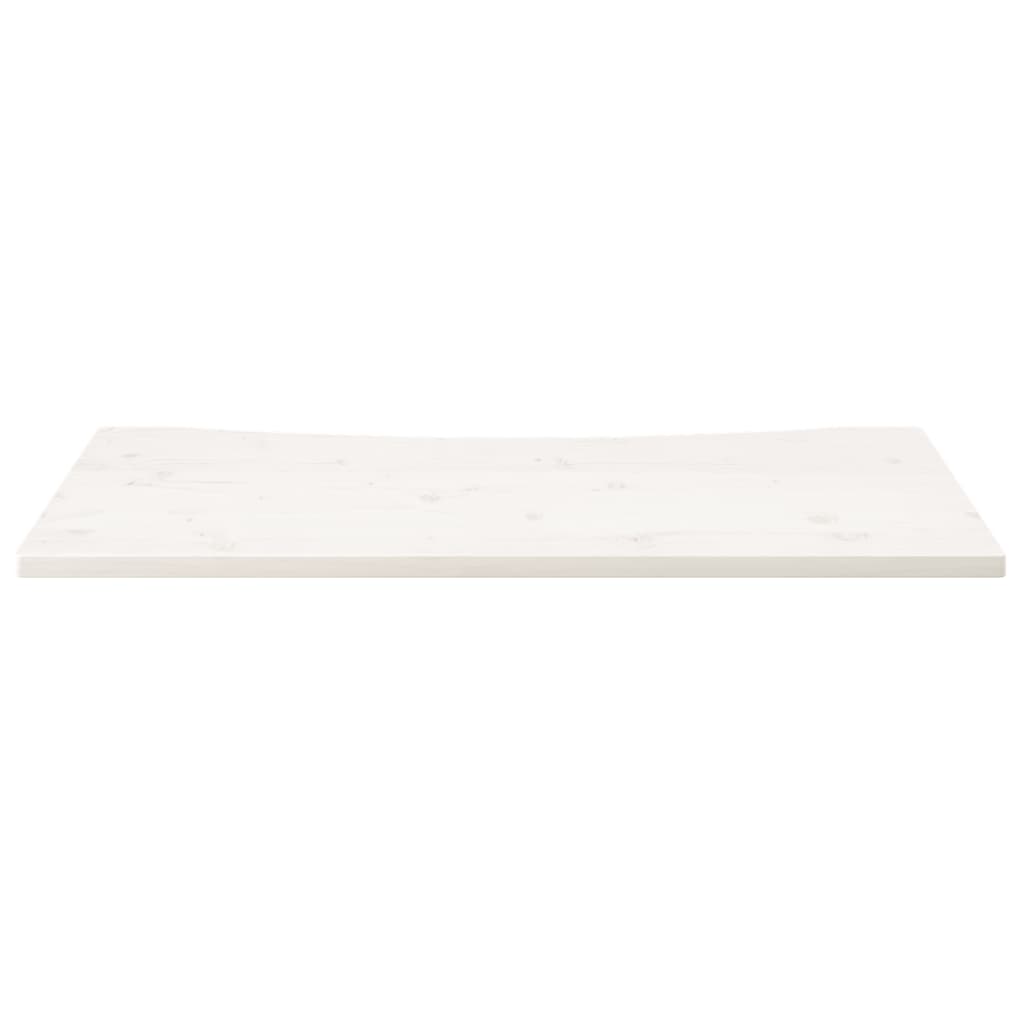 Piano Scrivania Bianco 110x55x2,5 cm in Legno Massello di Pinocod mxl 94438