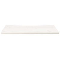 Piano Scrivania Bianco 110x60x2,5 cm in Legno Massello di Pino 824446