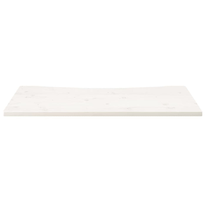 Piano Scrivania Bianco 110x60x2,5 cm in Legno Massello di Pino 824446