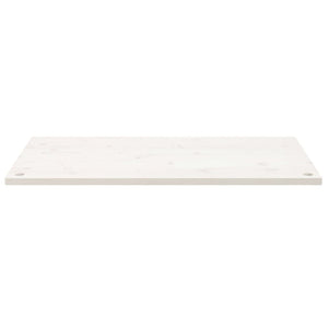 Piano Scrivania Bianco 100x50x2,5 cm in Legno Massello di Pinocod mxl 70401