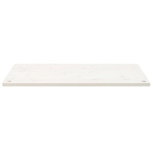 Piano Scrivania Bianco 110x55x2,5 cm in Legno Massello di Pinocod mxl 70427