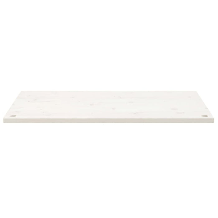 Piano Scrivania Bianco 110x55x2,5 cm in Legno Massello di Pinocod mxl 70427