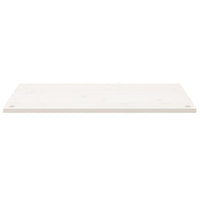 Piano Scrivania Bianco 100x60x2,5 cm in Legno Massello di Pino 824466