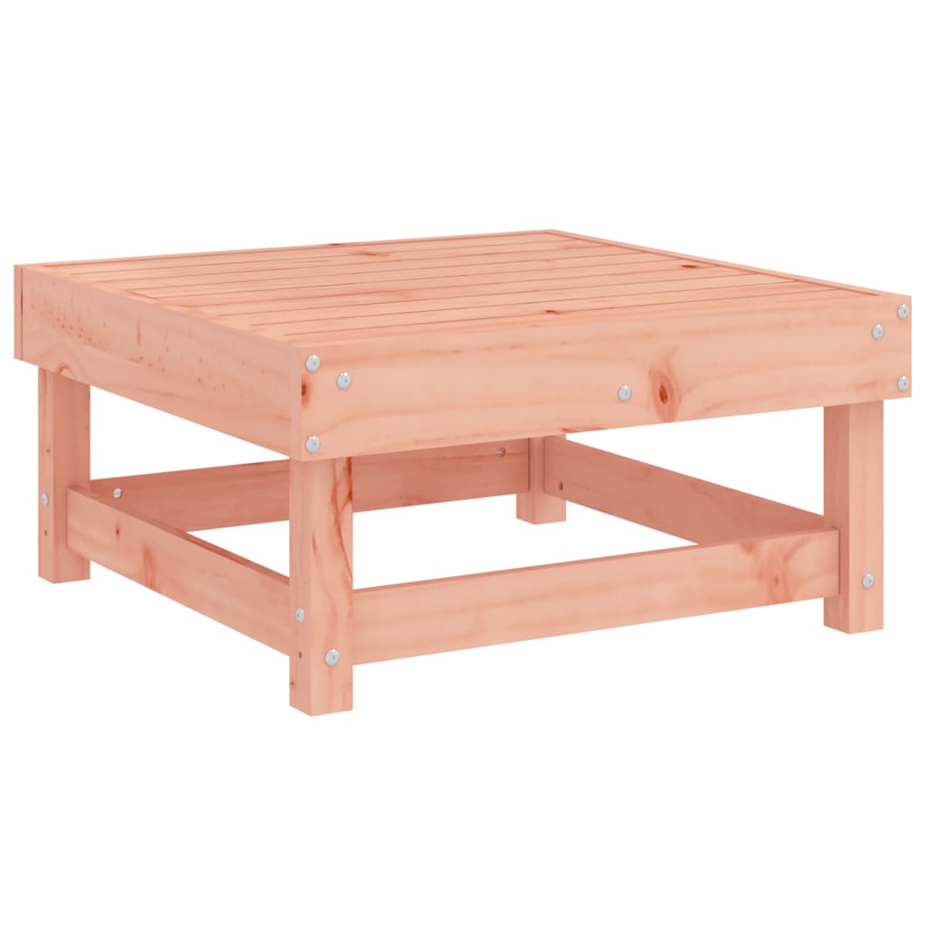 Poggiapiedi Giardino con Cuscini 2 pz Legno Massello di Douglas 825469