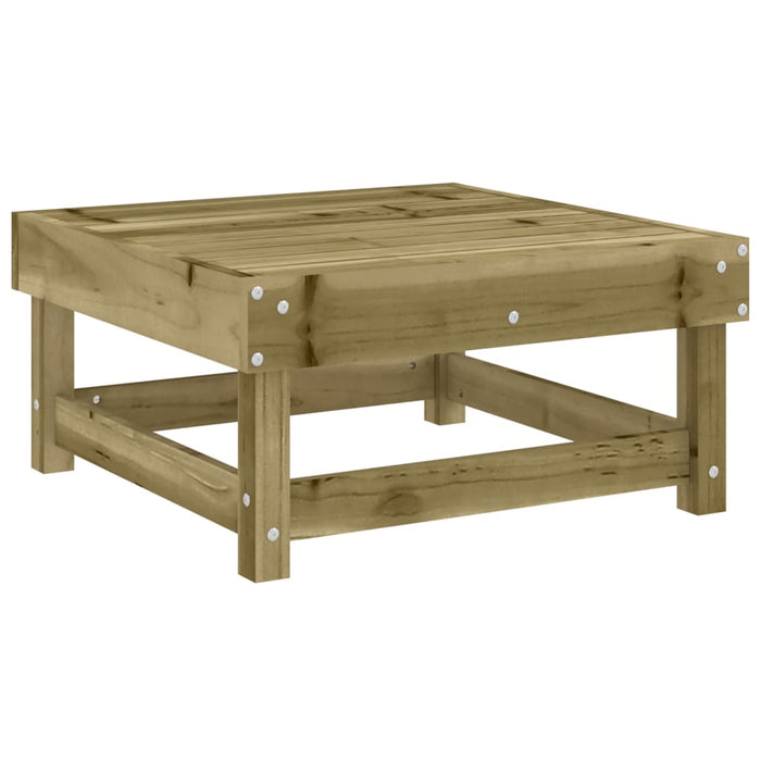 Poggiapiedi Giardino con Cuscini 2pz Legno Impregnato di Pino 825470