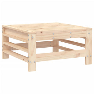 Poggiapiedi da Giardino con Cuscini 2 pz Legno Massello di Pino 825695