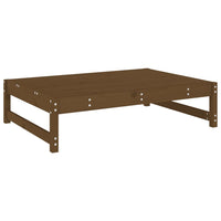 Poggiapiedi da Giardino 120x80 cm Legno Massello di Pino Miele 825740