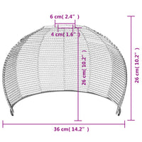 Paralume da Soffitto Ø36x26 cm Ferro e Carta 364363