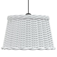 Paralume da Soffitto Bianco Ø45x28 cm in Vimini 364370