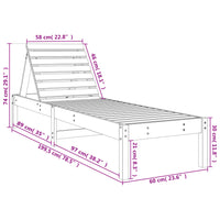 Lettini con Tavolino 2 pz ambra in Legno Massello di Pino 3157682