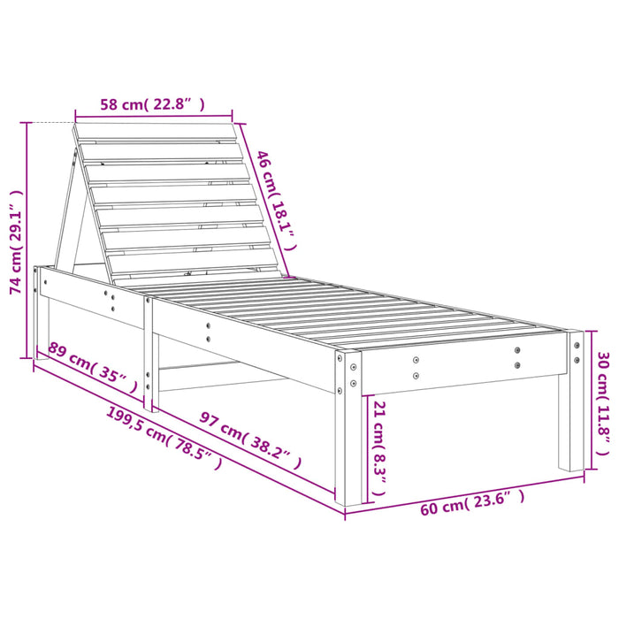 Lettini con Tavolino 2 pz ambra in Legno Massello di Pino 3157682