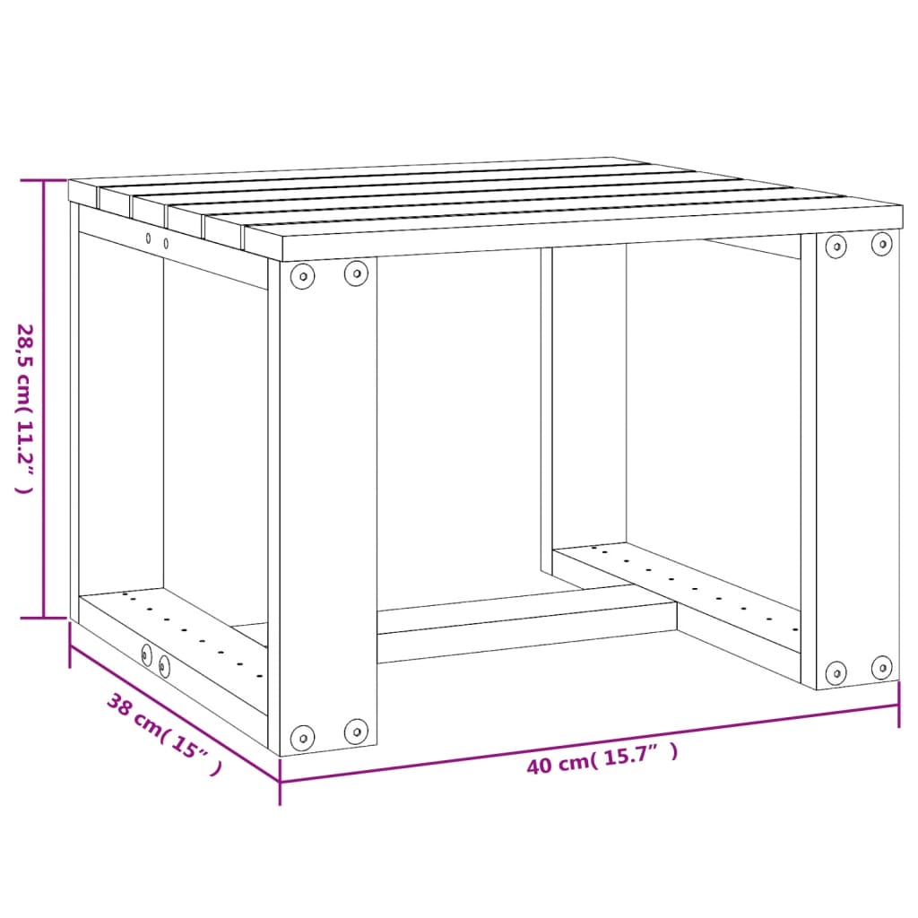 Lettini con Tavolino 2 pz ambra in Legno Massello di Pino 3157682