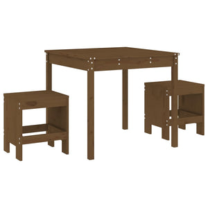 Set da Bistrot da Giardino 3 pz Miele in Legno Massello di Pinocod mxl 83639