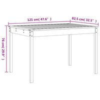 Set da Pranzo da Giardino 5 pz Miele in Legno Massello di Pino 3157718