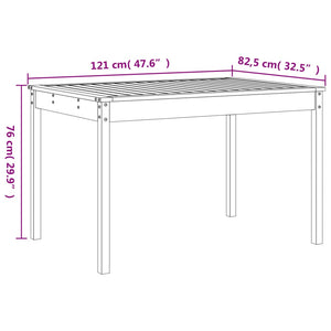 Set da Pranzo da Giardino 5 pz Miele in Legno Massello di Pino 3157718