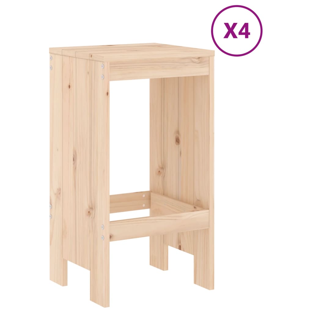 Set Bar da Giardino 5 pz in Legno Massello di Pinocod mxl 107582