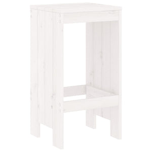 Set Bar da Giardino 5 pz Bianco in Legno Massello di Pino 3157746