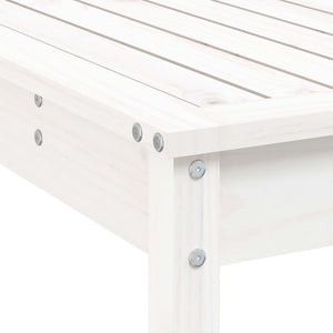 Set Bar da Giardino 5 pz Bianco in Legno Massello di Pino 3157746