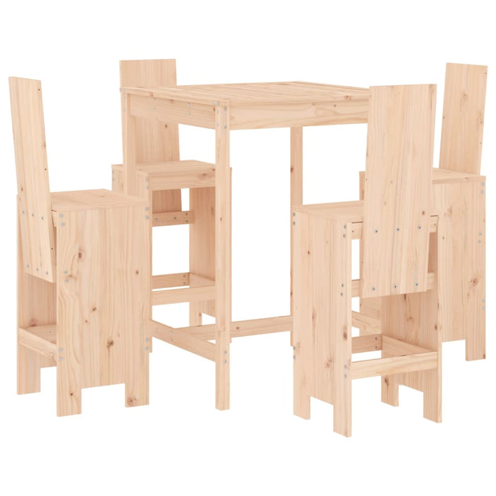 Set Bar da Giardino 5 pz in Legno Massello di Pino 3157769