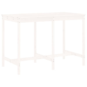 Set Bar da Giardino 7 pz Bianco in Legno Massello di Pino 3157782