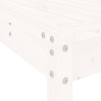 Set Bar da Giardino 7 pz Bianco in Legno Massello di Pino 3157782