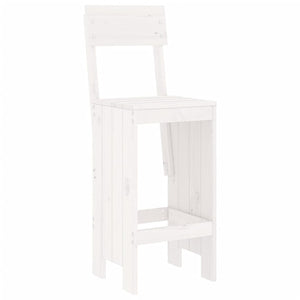 Set Bar da Giardino 7 pz Bianco in Legno Massello di Pino 3157812