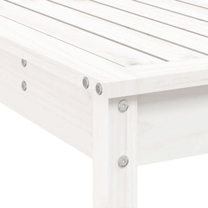 Set Bar da Giardino 7 pz Bianco in Legno Massello di Pino 3157812