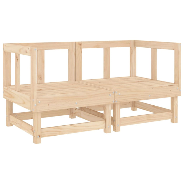 Divani Angolari da Giardino 2 pz in Legno Massello di Pinocod mxl 84834