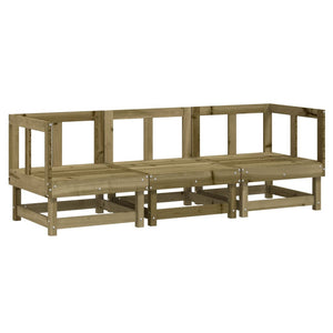 Set Salotto da Giardino 3 pz in Legno Impregnato di Pino 825421