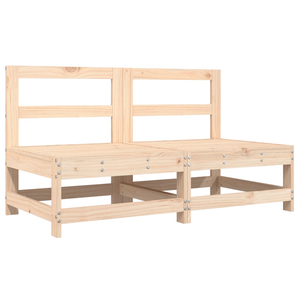 Divani Centrali da Giardino 2 pz in Legno Massello di Pinocod mxl 132589