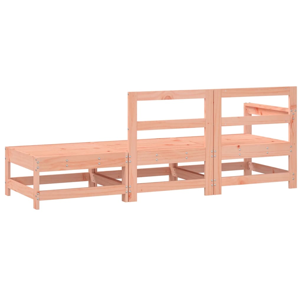 Set Salotto da Giardino 3 pz in Legno Massello di Douglas 825525