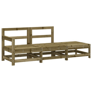 Set Salotto da Giardino 3 pz in Legno Impregnato di Pinocod mxl 132595