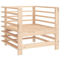 Sedie da Giardino 2pz in Legno Massello Pino 825625