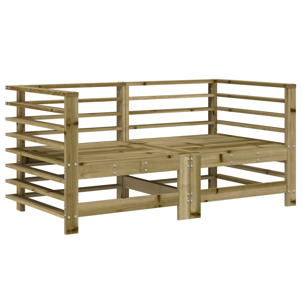 Divani Angolari da Giardino 2 pz in Legno di Pino Impregnatocod mxl 108808