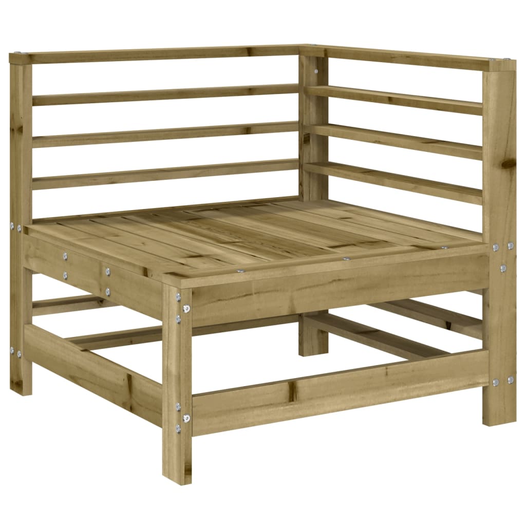 Divani Angolari da Giardino 2 pz in Legno di Pino Impregnatocod mxl 108808