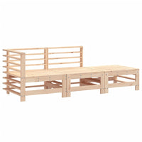 Set Salotto da Giardino 3 pz in Legno Massello di Pinocod mxl 108809