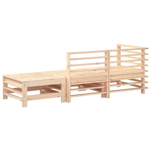 Set Salotto da Giardino 3 pz in Legno Massello di Pinocod mxl 108809