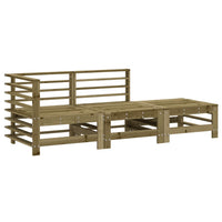 Set Salotto da Giardino 3 pz in Legno Impregnato di Pinocod mxl 108811