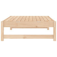 Poggiapiedi da Giardino 120x80 cm in Legno Massello di Pino 825709