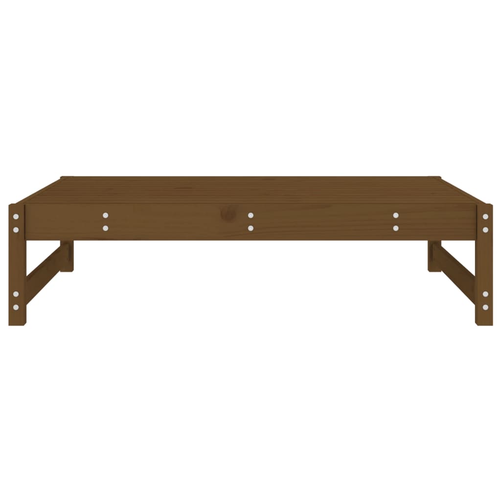 Poggiapiedi da Giardino 120x80 cm Legno Massello di Pino Miele 825712