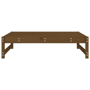 Poggiapiedi da Giardino 120x80 cm Legno Massello di Pino Miele 825712