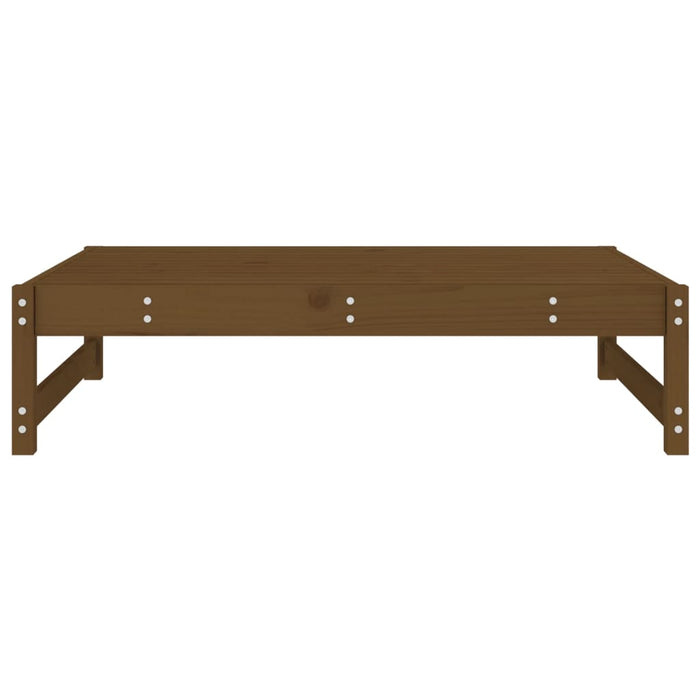 Poggiapiedi da Giardino 120x80 cm Legno Massello di Pino Miele 825712