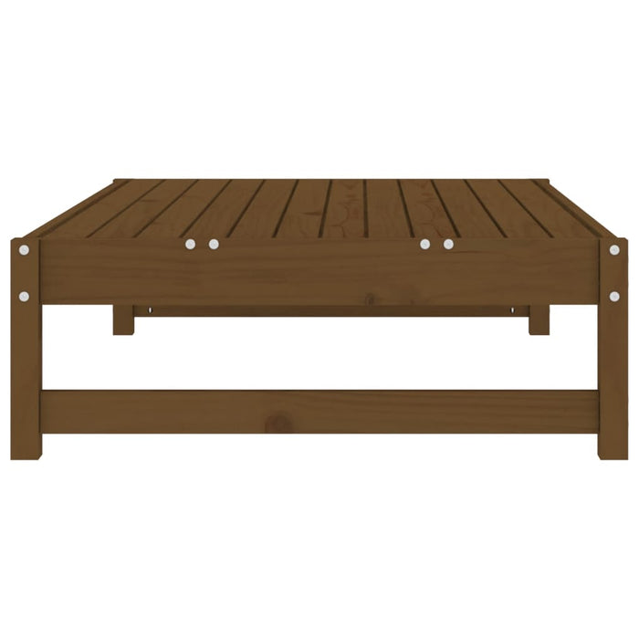 Poggiapiedi da Giardino 120x80 cm Legno Massello di Pino Miele 825712